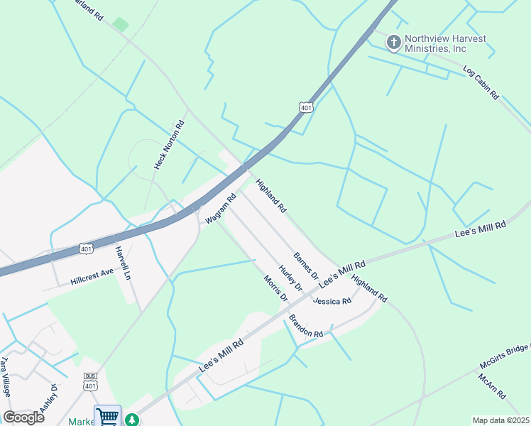 map of restaurants, bars, coffee shops, grocery stores, and more near 17201 Barnes Drive in Laurinburg