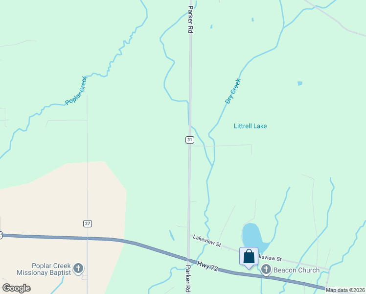 map of restaurants, bars, coffee shops, grocery stores, and more near 16581 Parker Road in Athens