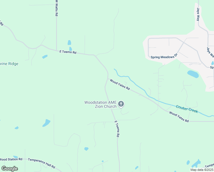 map of restaurants, bars, coffee shops, grocery stores, and more near 824 East Teems Road in Ringgold