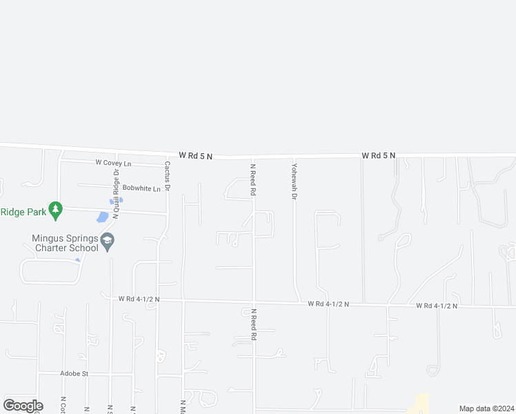 map of restaurants, bars, coffee shops, grocery stores, and more near 3887 North Reed Road in Chino Valley