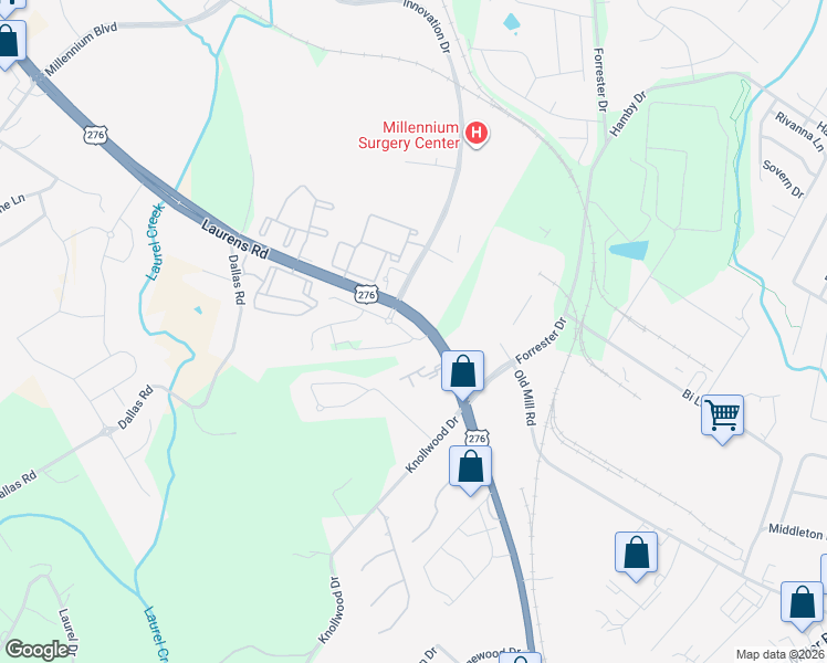 map of restaurants, bars, coffee shops, grocery stores, and more near 901 North Main Street in Mauldin
