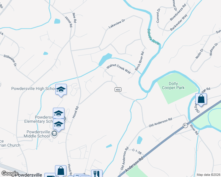 map of restaurants, bars, coffee shops, grocery stores, and more near 300 Ragsdale Road in Greenville