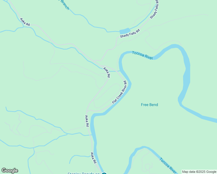 map of restaurants, bars, coffee shops, grocery stores, and more near 500 Flat Creek Circle in Blue Ridge