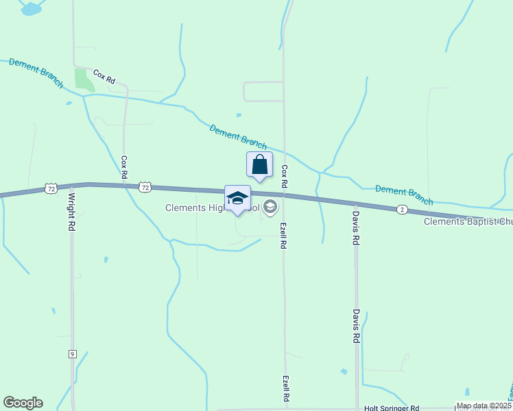 map of restaurants, bars, coffee shops, grocery stores, and more near 7730 U.S. 72 in Athens
