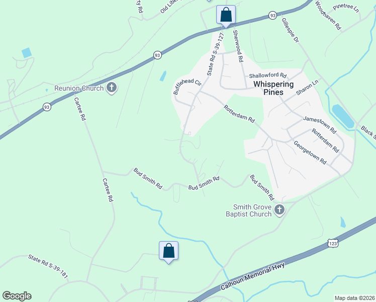 map of restaurants, bars, coffee shops, grocery stores, and more near 475 State Road S-39-127 in Liberty