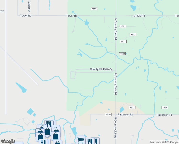 map of restaurants, bars, coffee shops, grocery stores, and more near 16744 1526 Court in Ada