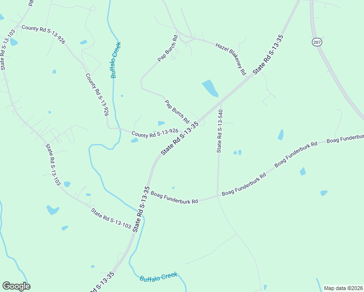 map of restaurants, bars, coffee shops, grocery stores, and more near 1041 State Road S-13-35 in Pageland