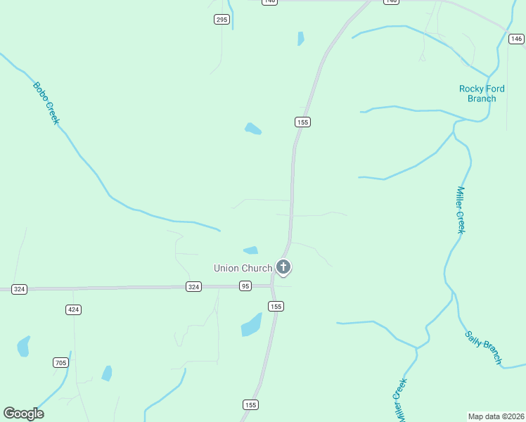map of restaurants, bars, coffee shops, grocery stores, and more near 3783 County Road 155 in Higdon