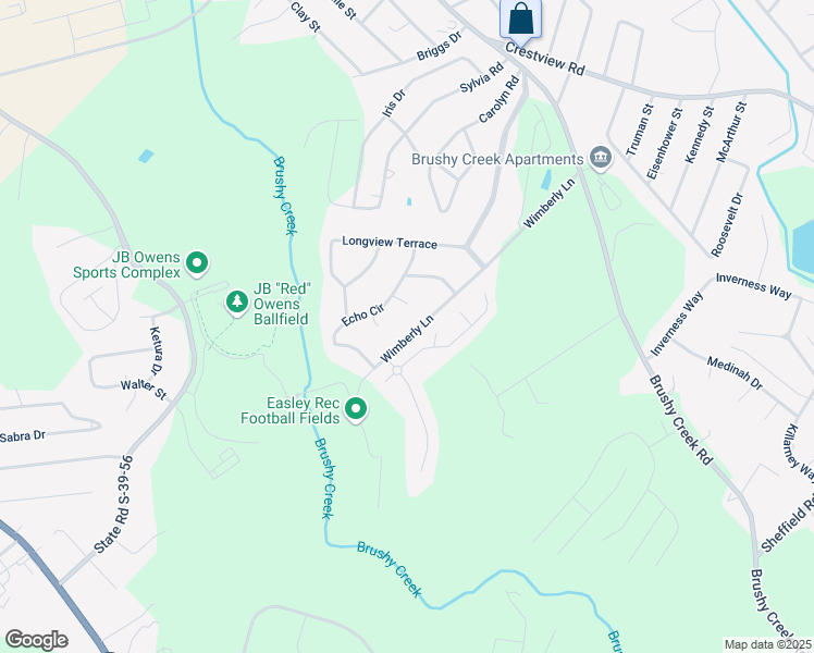 map of restaurants, bars, coffee shops, grocery stores, and more near 306 Wimberly Lane in Easley