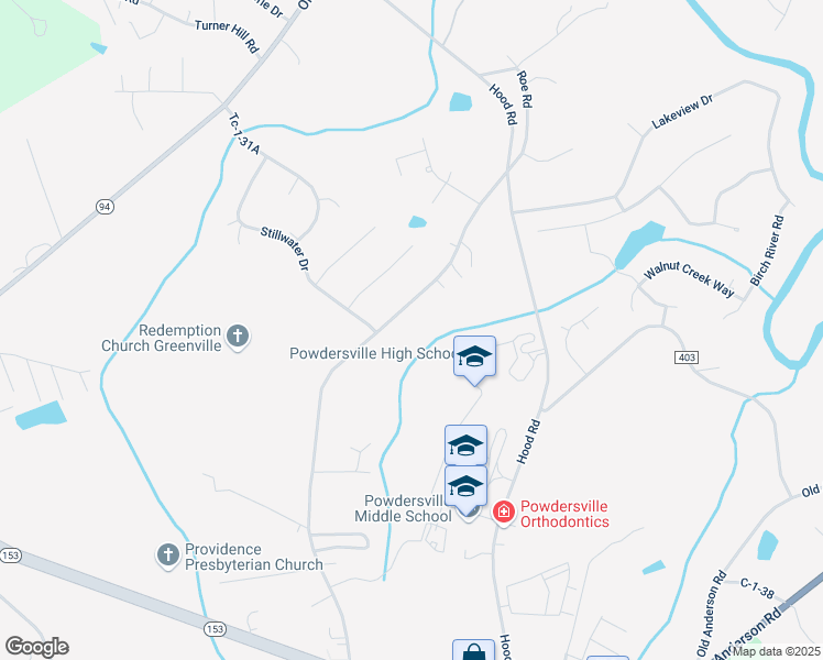 map of restaurants, bars, coffee shops, grocery stores, and more near 420 Roe Road in Greenville