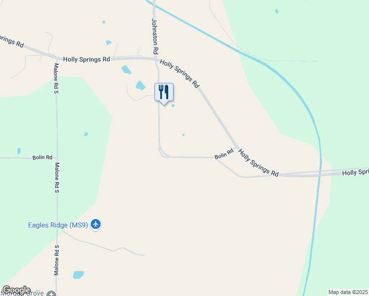 map of restaurants, bars, coffee shops, grocery stores, and more near 4616 Holly Springs Road in Hernando