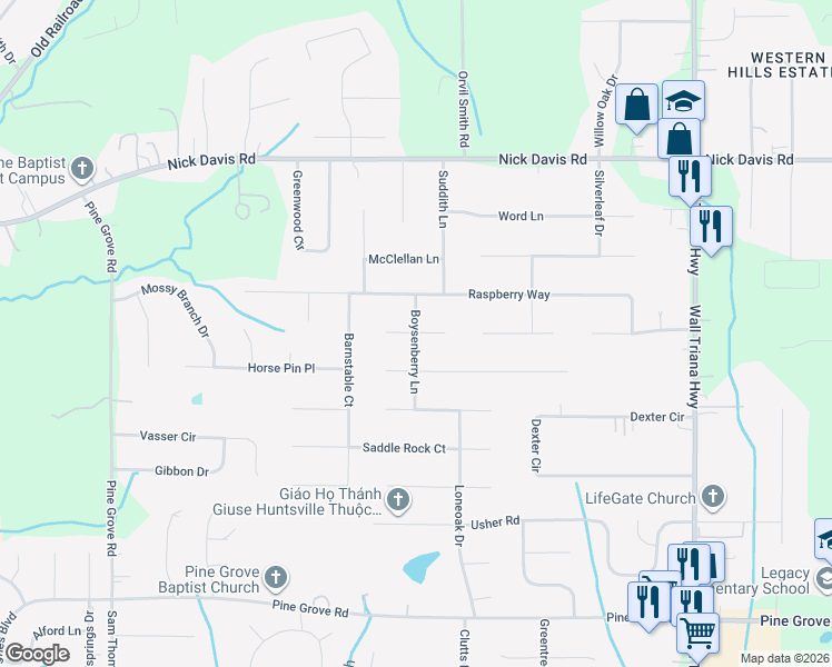 map of restaurants, bars, coffee shops, grocery stores, and more near 107 Cranberry Way in Madison