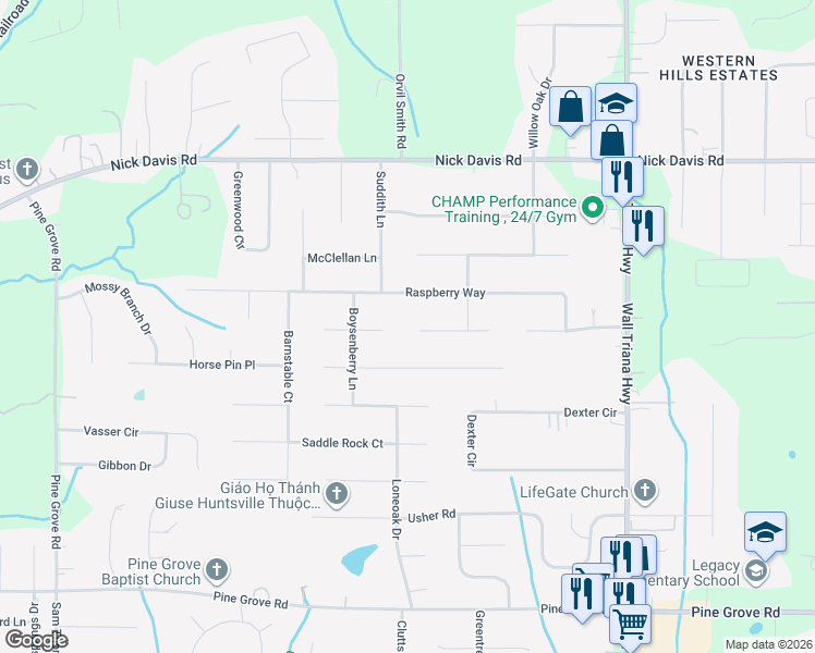 map of restaurants, bars, coffee shops, grocery stores, and more near 101 Cranberry Way in Madison