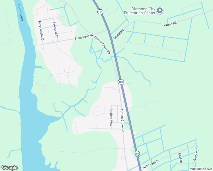 map of restaurants, bars, coffee shops, grocery stores, and more near 515 Tuttles Grove Road in Beaufort