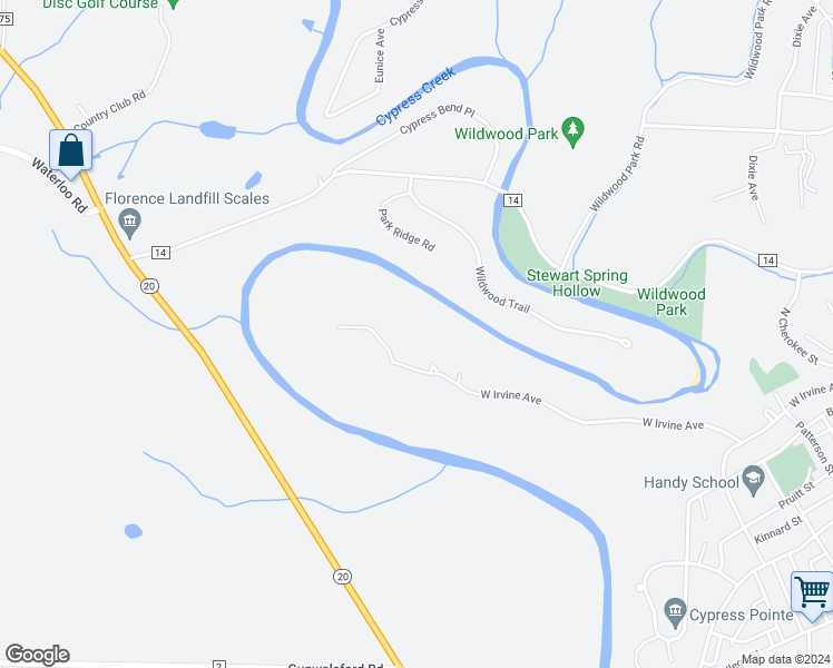 map of restaurants, bars, coffee shops, grocery stores, and more near 1980 Stat Boundary in Florence