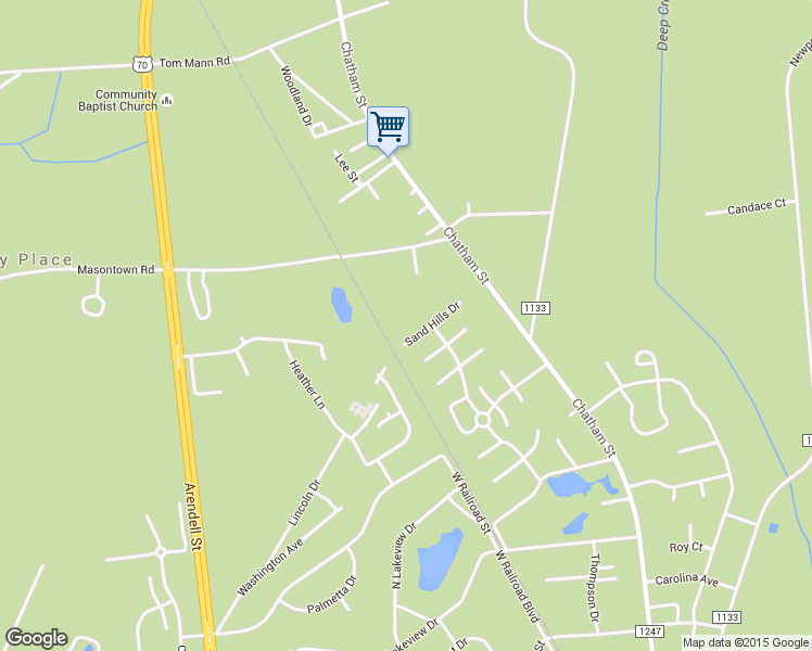 map of restaurants, bars, coffee shops, grocery stores, and more near 807 Sand Hills Drive in Newport