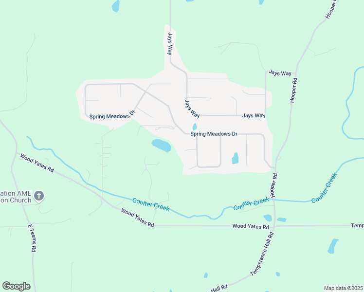 map of restaurants, bars, coffee shops, grocery stores, and more near 62 Spring Water Drive in Ringgold