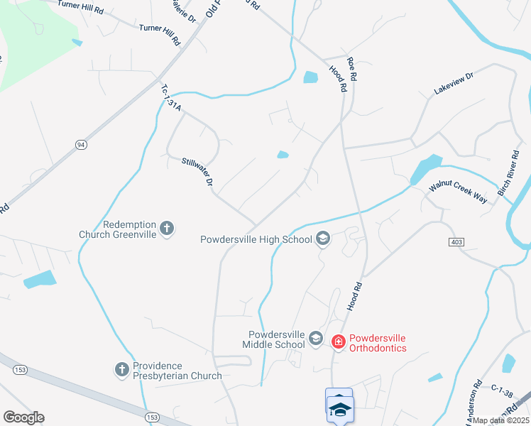 map of restaurants, bars, coffee shops, grocery stores, and more near 420 Roe Road in Greenville