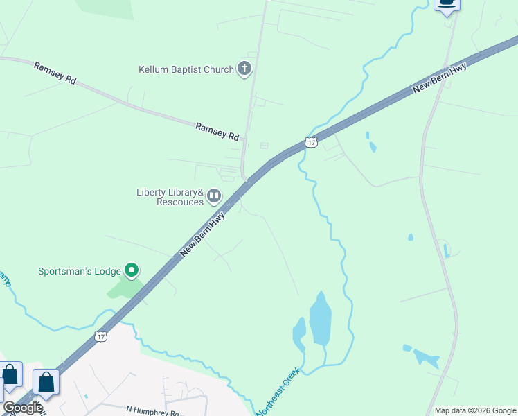 map of restaurants, bars, coffee shops, grocery stores, and more near 123 Garnet Lane in Jacksonville