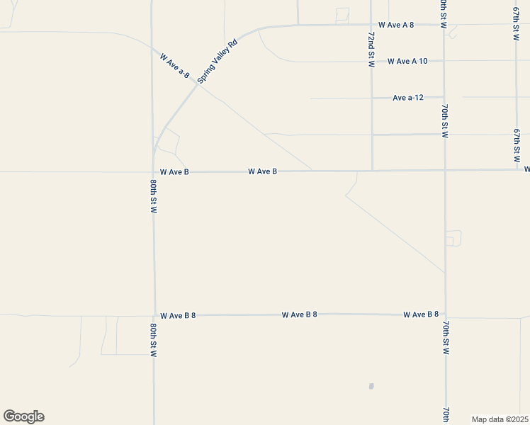 map of restaurants, bars, coffee shops, grocery stores, and more near 76th Street West in Lancaster