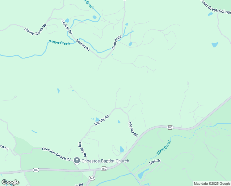 map of restaurants, bars, coffee shops, grocery stores, and more near 127 Berry Reister Road in Blairsville