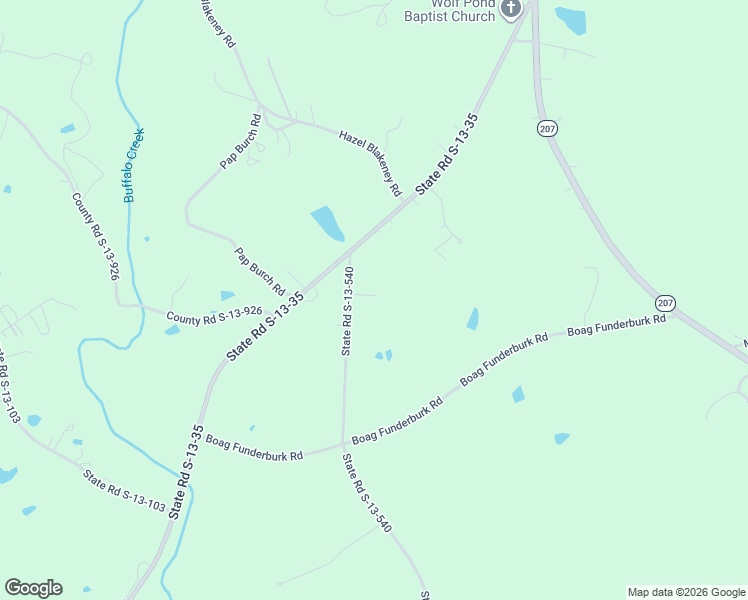 map of restaurants, bars, coffee shops, grocery stores, and more near 101 Griffin Road in Pageland