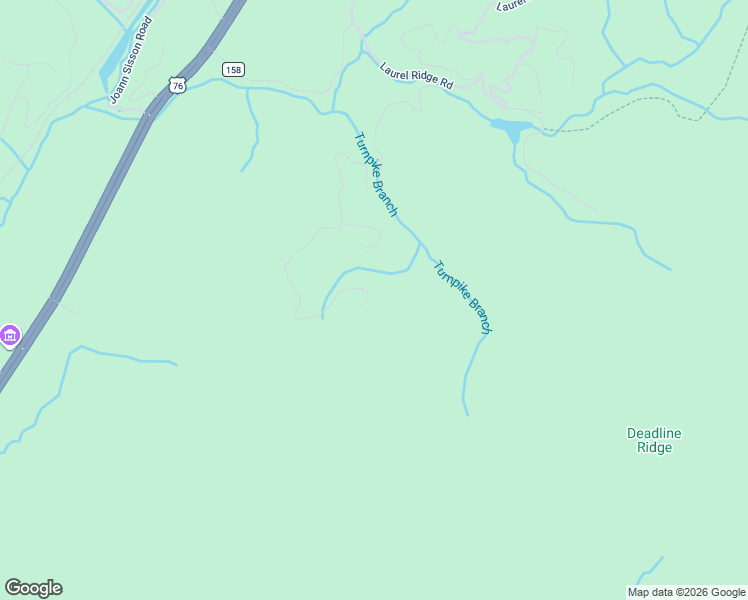 map of restaurants, bars, coffee shops, grocery stores, and more near 1359 Laurel Creek Trail in Cherry Log