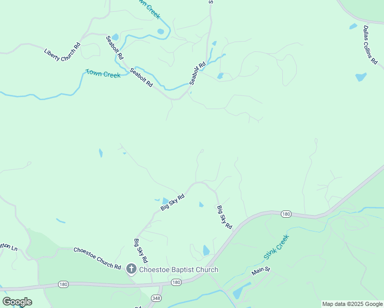 map of restaurants, bars, coffee shops, grocery stores, and more near 127 Berry Reister Road in Blairsville