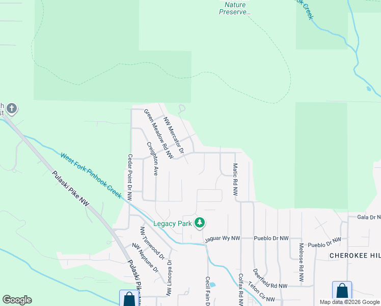 map of restaurants, bars, coffee shops, grocery stores, and more near 6501 Sparkling Dew Lane Northwest in Huntsville