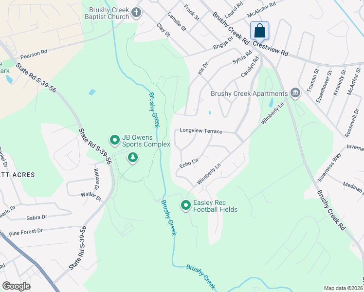 map of restaurants, bars, coffee shops, grocery stores, and more near 106 Bent Tree St in Easley