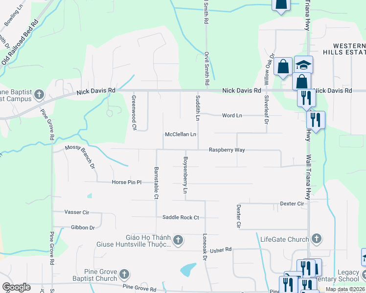 map of restaurants, bars, coffee shops, grocery stores, and more near 159 Raspberry Way in Madison
