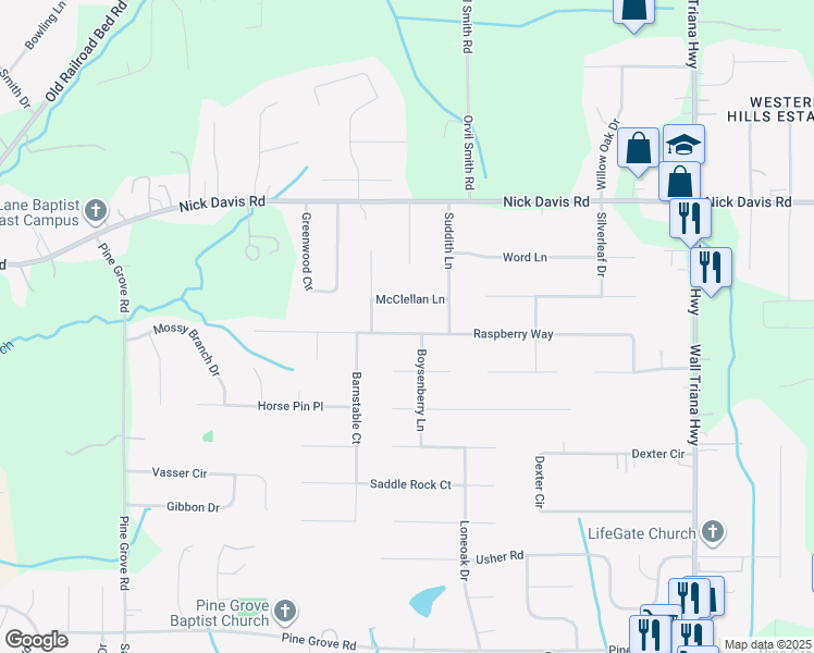 map of restaurants, bars, coffee shops, grocery stores, and more near 161 Raspberry Way in Madison