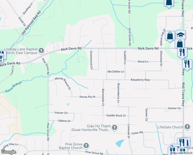 map of restaurants, bars, coffee shops, grocery stores, and more near 175 Raspberry Way in Madison
