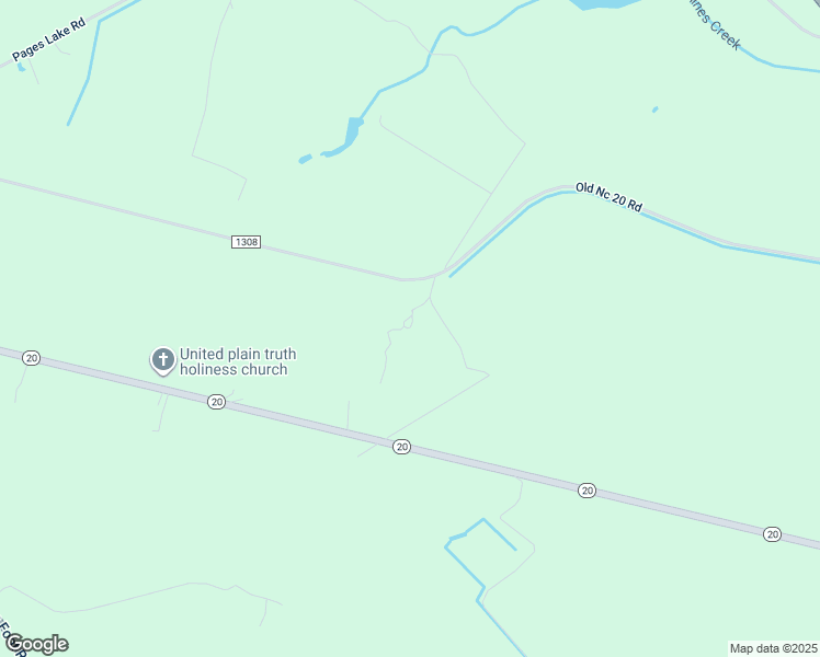 map of restaurants, bars, coffee shops, grocery stores, and more near 1405 Old Nc 20 Road in Saint Pauls