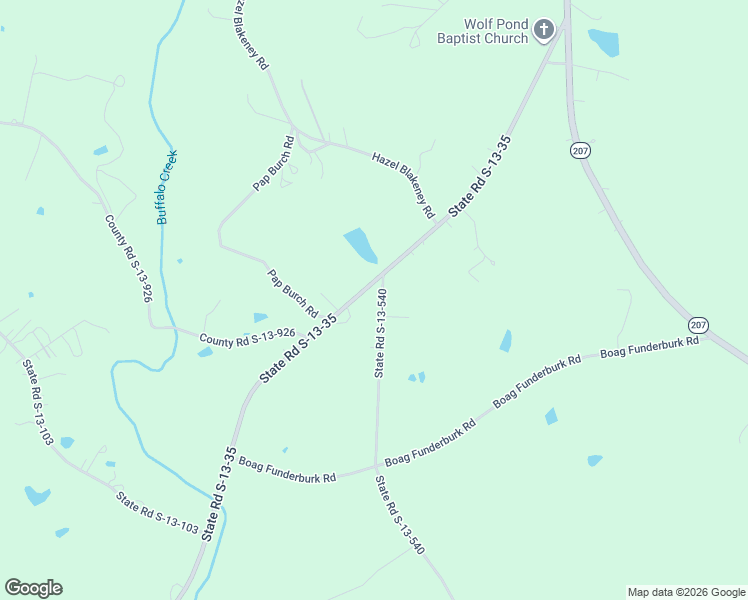 map of restaurants, bars, coffee shops, grocery stores, and more near 101 Griffin Road in Pageland