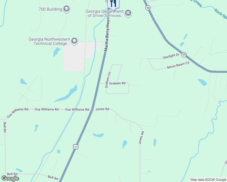 map of restaurants, bars, coffee shops, grocery stores, and more near 545 Graham Circle in Rock Spring