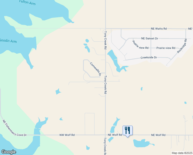 map of restaurants, bars, coffee shops, grocery stores, and more near 5823 Cornwallis Drive in Elgin