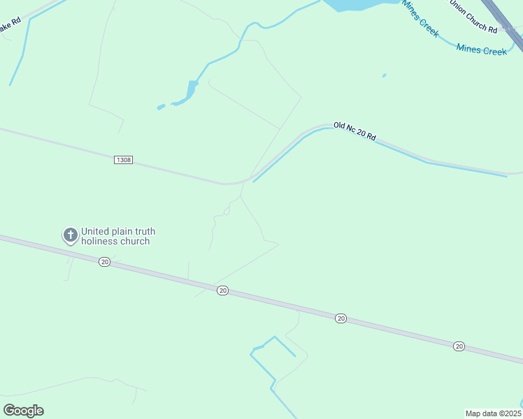 map of restaurants, bars, coffee shops, grocery stores, and more near 1345 Old Nc 20 Road in Saint Pauls