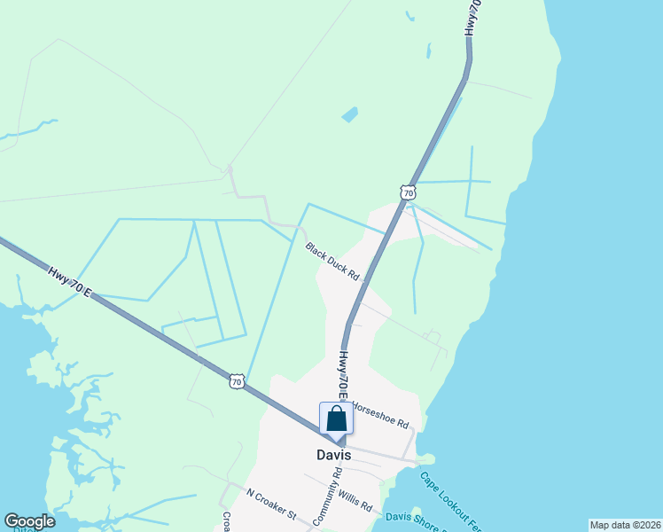 map of restaurants, bars, coffee shops, grocery stores, and more near 811 US Highway 70 Davis in Davis