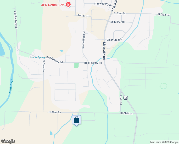 map of restaurants, bars, coffee shops, grocery stores, and more near 111 Mikaelas Way in Huntsville