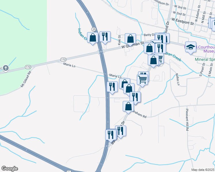 map of restaurants, bars, coffee shops, grocery stores, and more near in Iuka
