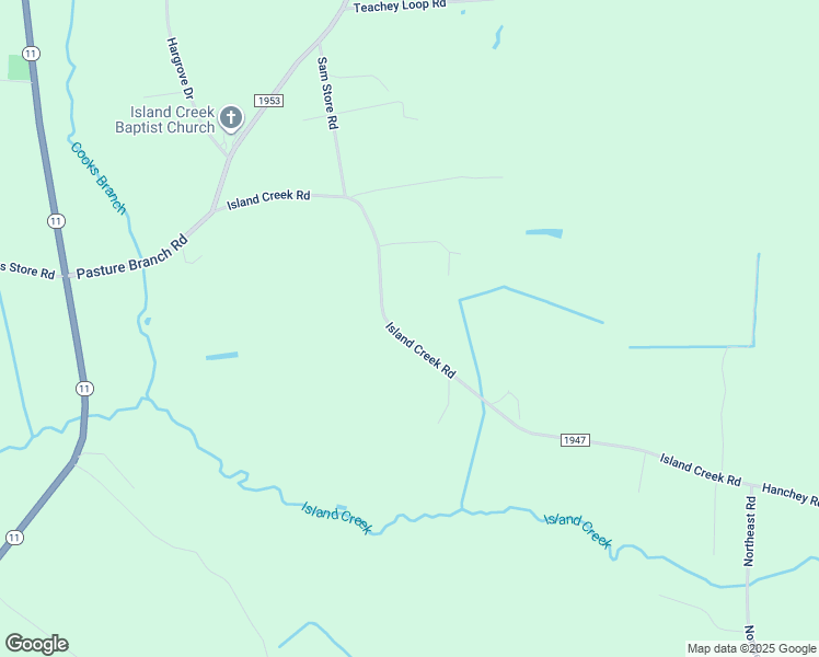 map of restaurants, bars, coffee shops, grocery stores, and more near 265 Island Creek Road in Wallace