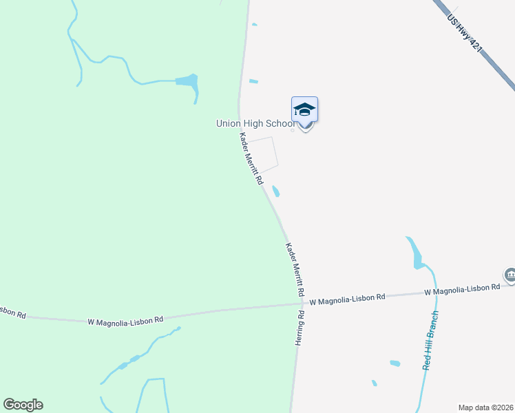 map of restaurants, bars, coffee shops, grocery stores, and more near 1310 Kader Merritt Road in Rose Hill