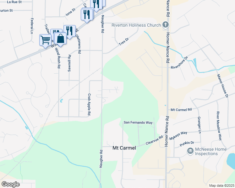 map of restaurants, bars, coffee shops, grocery stores, and more near 137 David Road in Huntsville