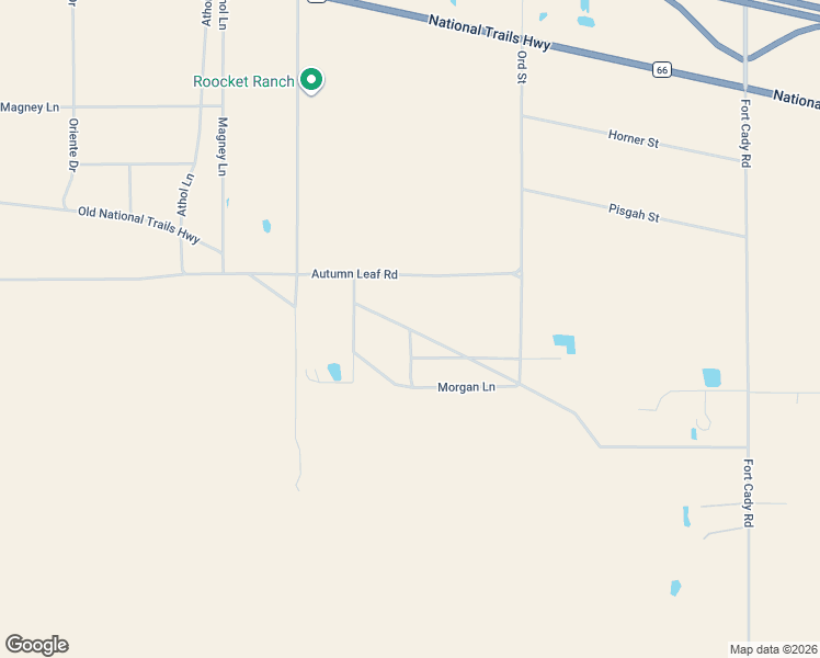 map of restaurants, bars, coffee shops, grocery stores, and more near 47496 Old National Trails Hwy in Newberry Springs