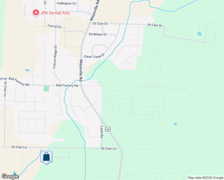 map of restaurants, bars, coffee shops, grocery stores, and more near in Huntsville