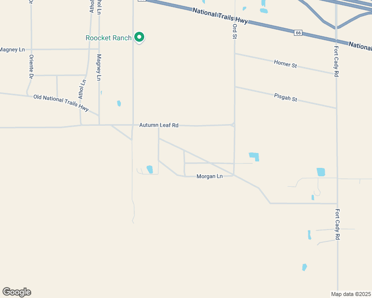 map of restaurants, bars, coffee shops, grocery stores, and more near Autumn Leaf Road in San Bernardino County