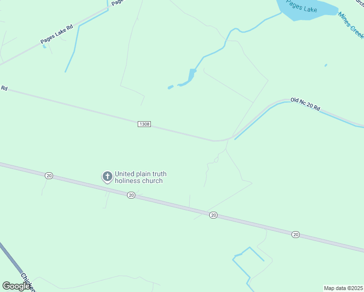 map of restaurants, bars, coffee shops, grocery stores, and more near 1575 Old Nc 20 Road in Saint Pauls