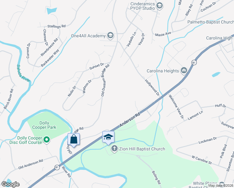 map of restaurants, bars, coffee shops, grocery stores, and more near 9999 Staton Drive in Greenville