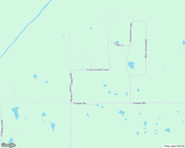 map of restaurants, bars, coffee shops, grocery stores, and more near 128 Cross Creek Cove in Byhalia